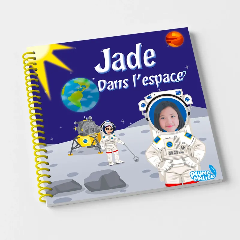 Livre enfant personnalisé L'espace | Avec Photo et Prénom