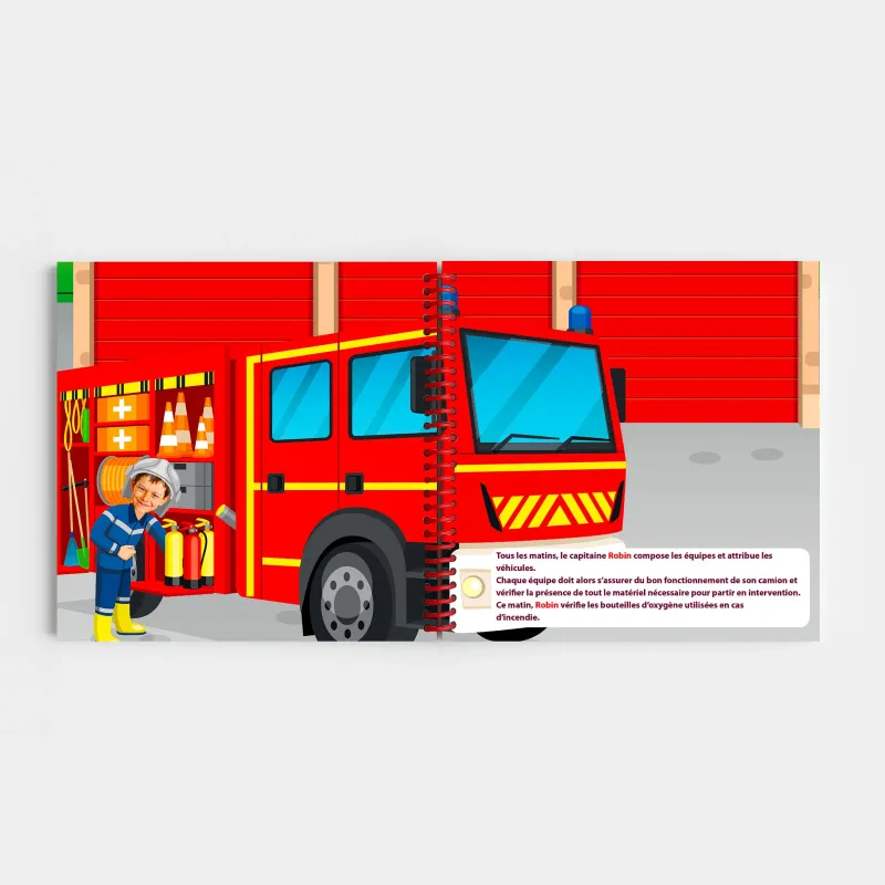 Livre enfant personnalisé pompier | Avec Photo et Prénom
