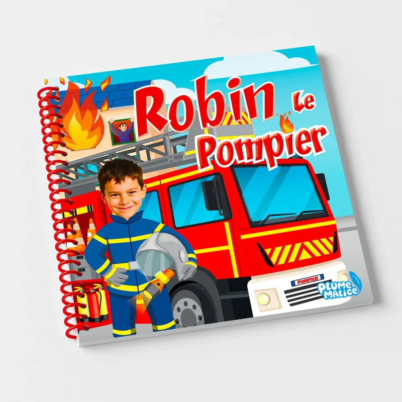 Livre enfant personnalisé pompier | Avec Photo et Prénom