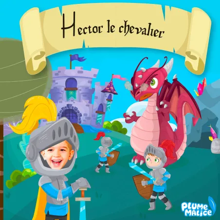 Livre enfant personnalisé Chevalier | Avec Photo et Prénom