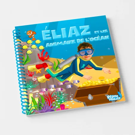 Livre enfant personnalisé Petit plongeur | Avec Photo et Prénom