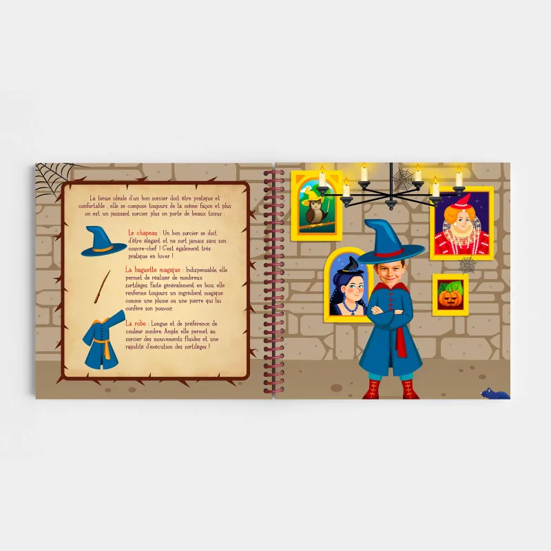 Livre enfant personnalisé Petit sorcier | Avec Photo et Prénom