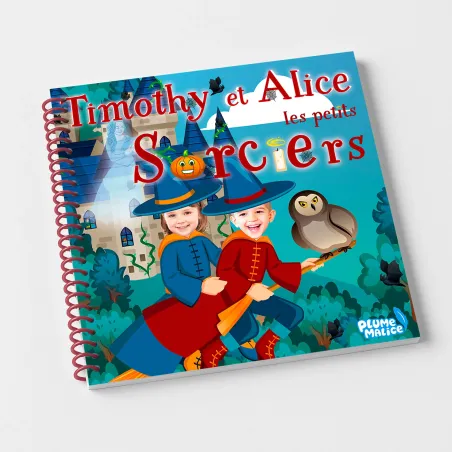 Livre personnalisé famille Petits Sorciers | Avec Photos et Prénoms