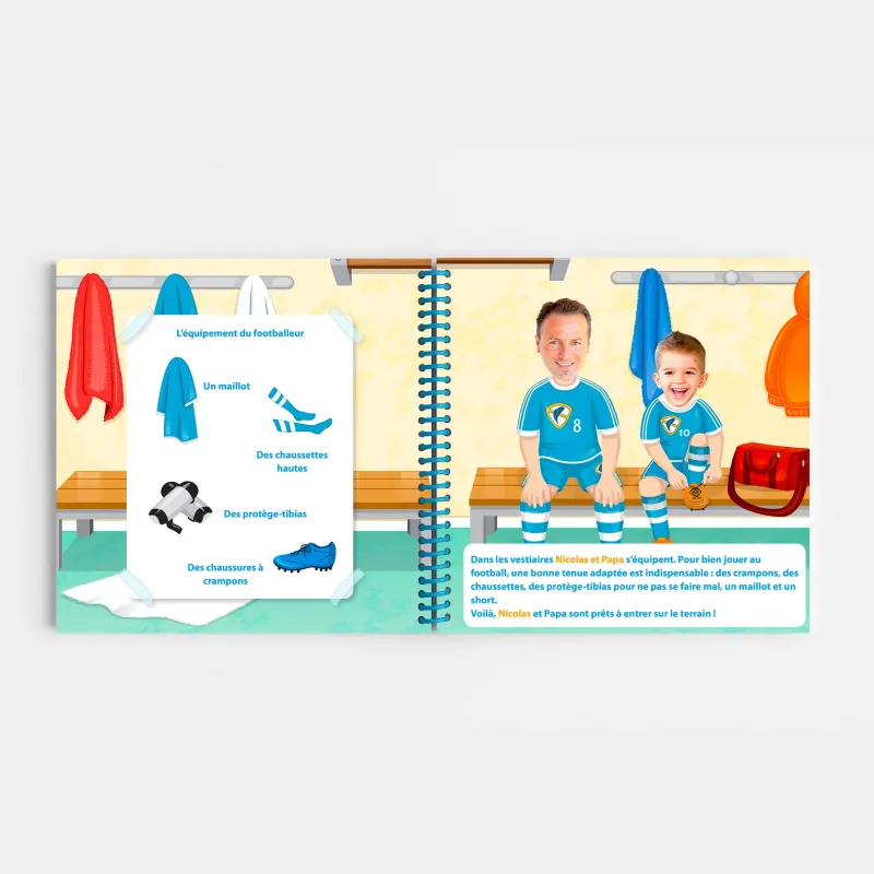 Livre personnalisé Foot version famille | Avec Photos et Prénoms