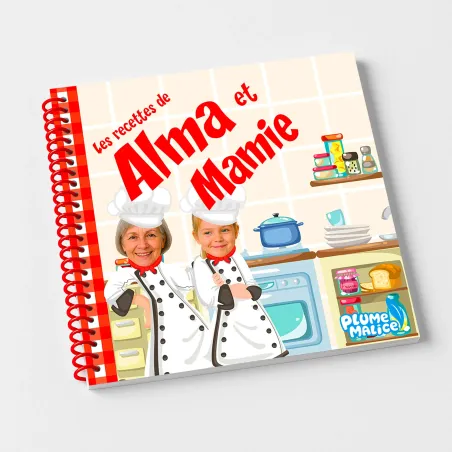 Livre de cuisine personnalisé pour enfant et adulte | Avec Photos et Prénoms