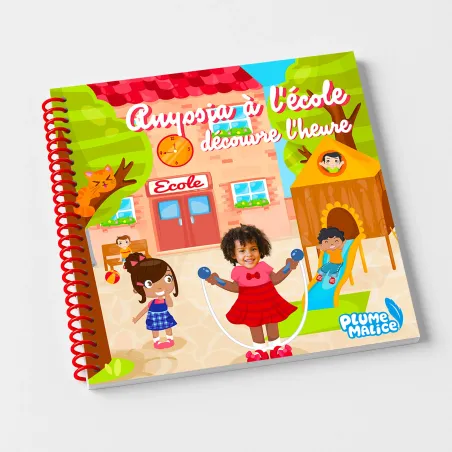 Livre enfant personnalisé L'école et l'heure | Avec Photo et Prénom