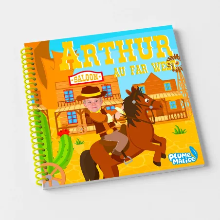 Livre personnalisé Far West pour enfant | Avec Photo et Prénom