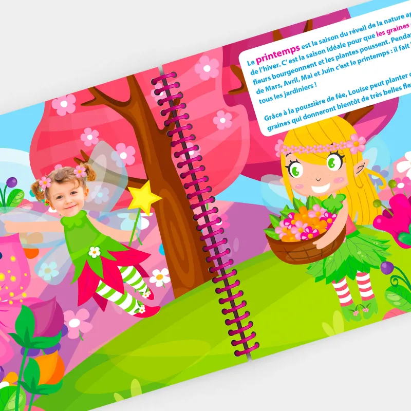 Livre enfant personnalisé Les fées des 4 saisons | Avec Photo et Prénom
