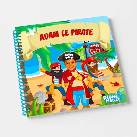 Livre enfant personnalisé Les pirates | Avec Photo et Prénom