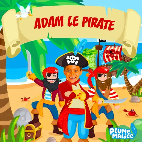 Livre enfant personnalisé Les pirates | Avec Photo et Prénom