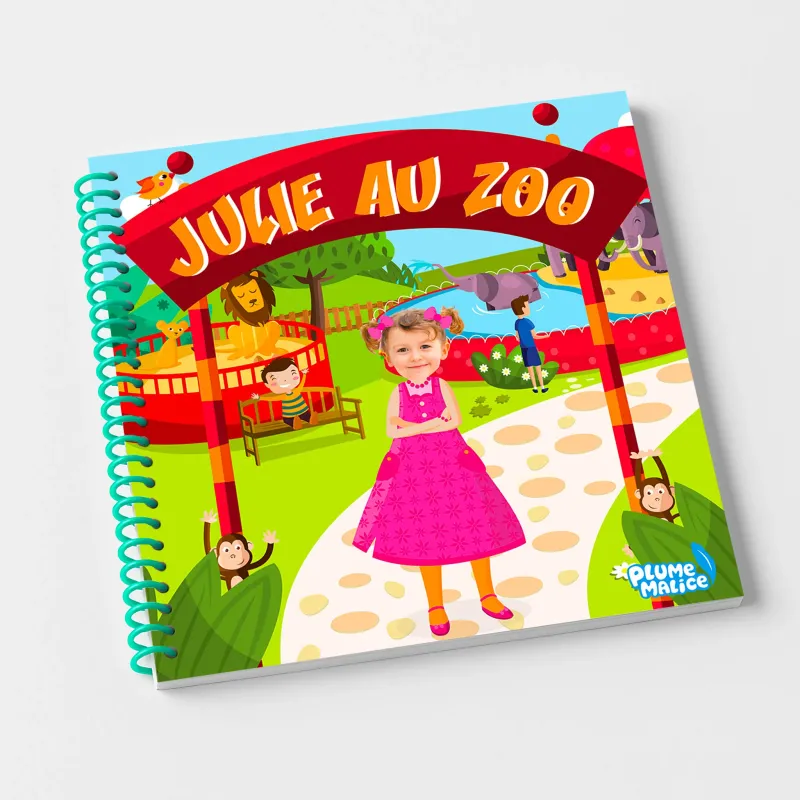 Livre personnalisé au Zoo pour enfant | Avec Photo et Prénom