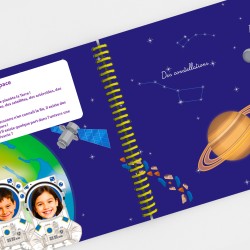 Livre personnalisé L'espace version 2 personnages