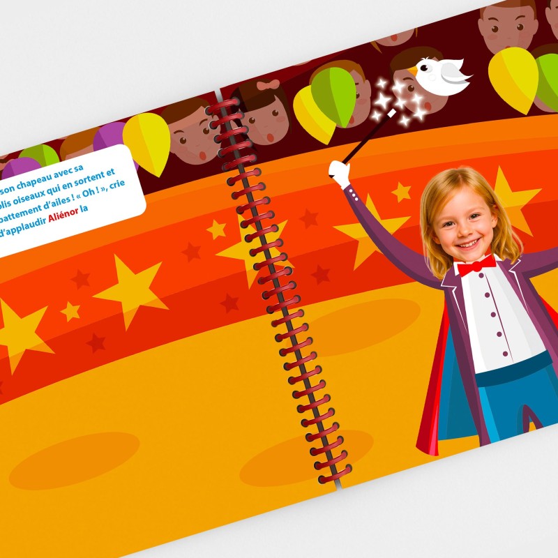 Livre personnalisé au Cirque pour enfant | Avec Photo et Prénom