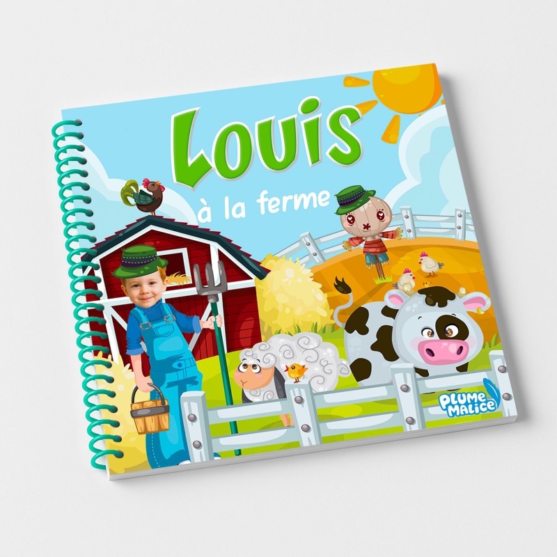 Livre personnalisé Animaux de la Ferme pour enfant | Avec Photo et Prénom