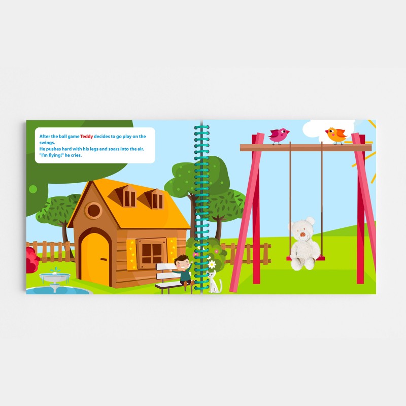 Personalized Park Book for Kids with Stuffed Animal Photo