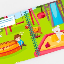Personalized Park Book for Kids with Stuffed Animal Photo