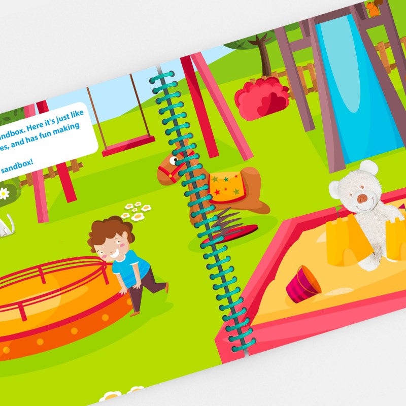 Personalized Park Book for Kids with Stuffed Animal Photo