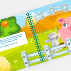 Personalized Farm Book for Kids with Stuffed Animal Photo