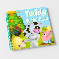 Personalized Farm Book for Kids with Stuffed Animal Photo