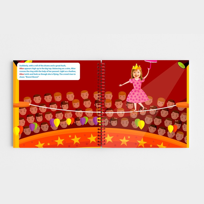 Personalised Circus Book with Photo and First Name | Plume Malice