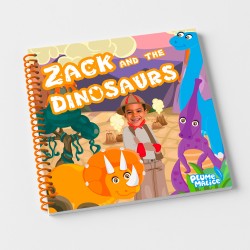 Personalised Dinosaur Book with Photo and First Name | Plume Malice
