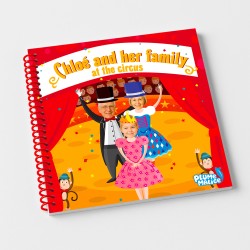 Personalized Family Circus Book | 3 Characters | With Photos and First Names
