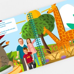 Personalized Family Book At the Zoo | With Photos and First Names