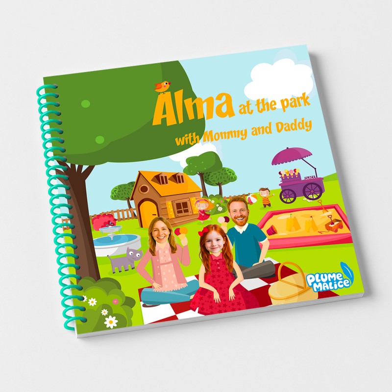 Personalized Family Book At the Park | With Photos and First Names