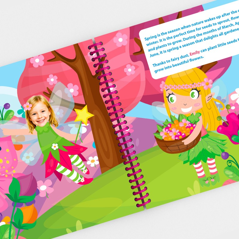 Personalized Fairies of the 4 Seasons Kids Book | With Photo and First Name
