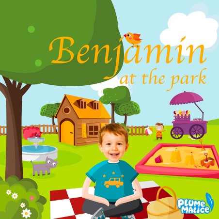 Personalized Kids Book At the Park | With Photo and First Name
