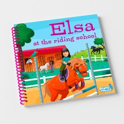 Personalised Horse Book with Photo – At the Riding School | Plume Malice