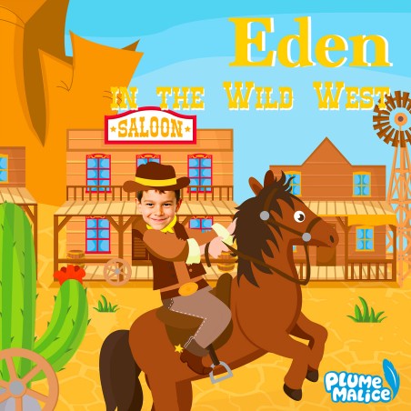Personalized Wild West Book for Kids | With Photo and First Name
