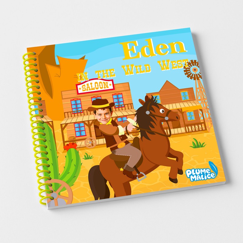 At the Wild West – Personalised Cowboy Book with Your Child's Photo | Plume Malice