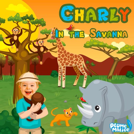 Personalized Savanna Kids Book | With Photo and First Name
