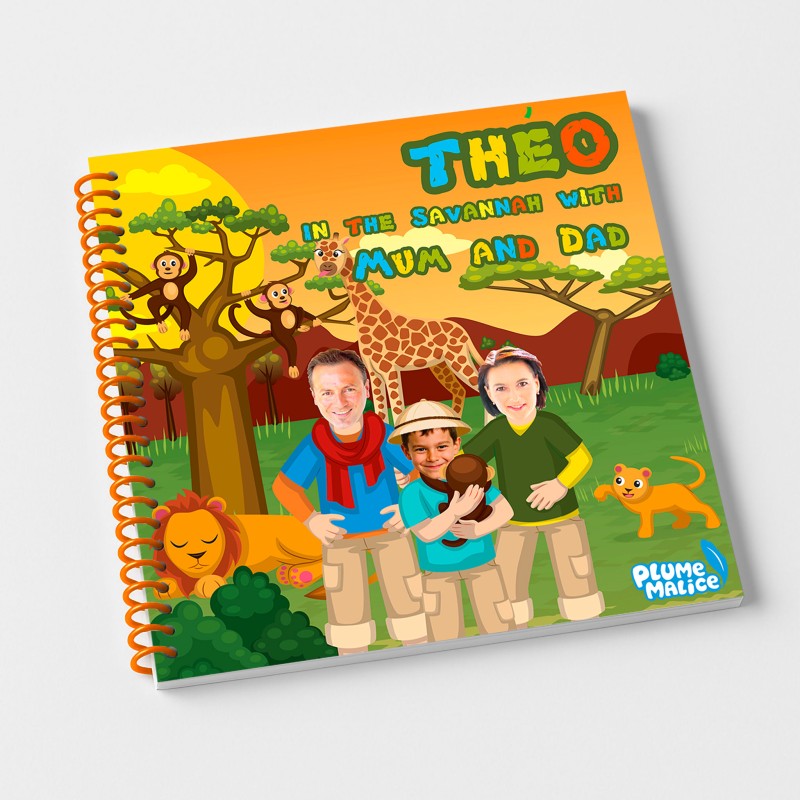 Personalized Family Savanna Book | With Photos and First Names