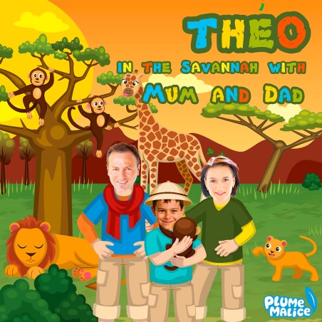 Personalized Family Savanna Book | With Photos and First Names