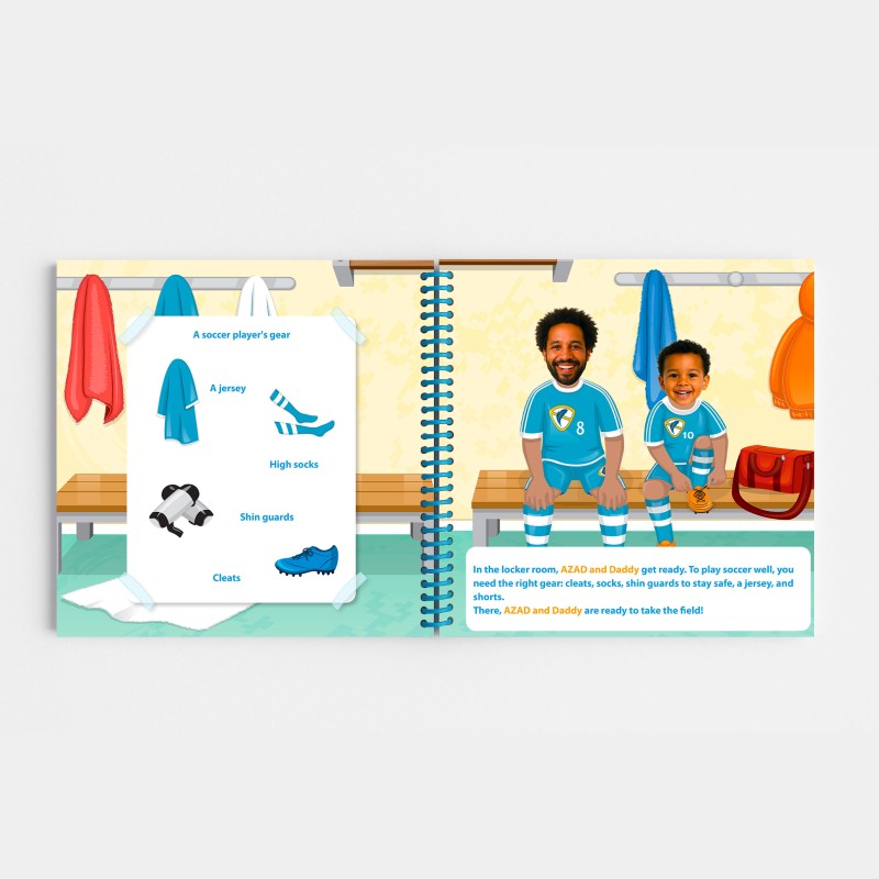 Personalised Football Book with Photos – Family Football Edition | Plume Malice