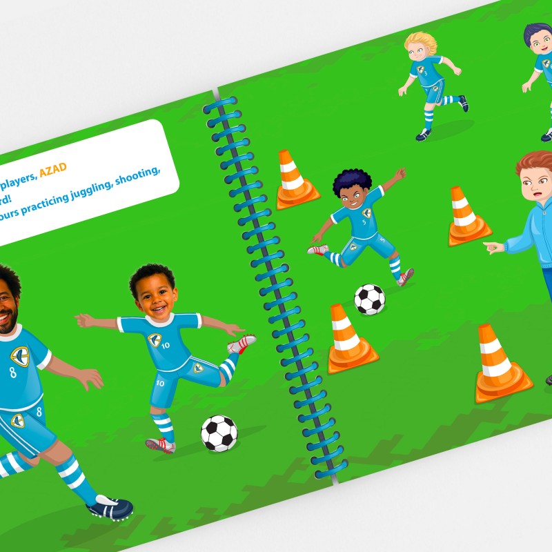 Personalised Football Book with Photos – Family Football Edition | Plume Malice