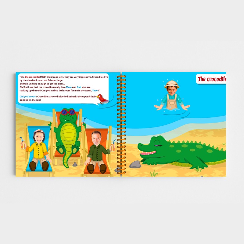 Personalized Family Savanna Book | With Photos and First Names