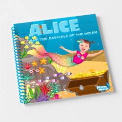 Personalized Pretty Mermaid Kids Book | With Photo and First Name