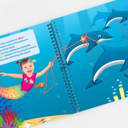 Personalized Pretty Mermaid Kids Book | With Photo and First Name