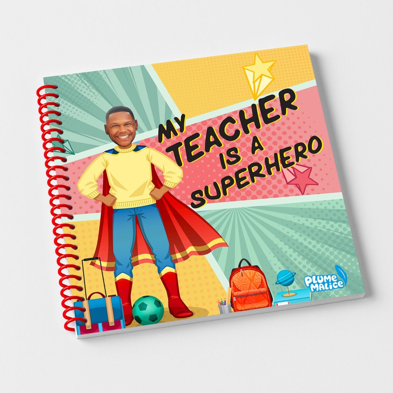 Personalised Superhero Book for His Teacher | Plume Malice