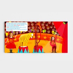 Personalized Family Circus Book | 4 Characters | With Photos and First Names