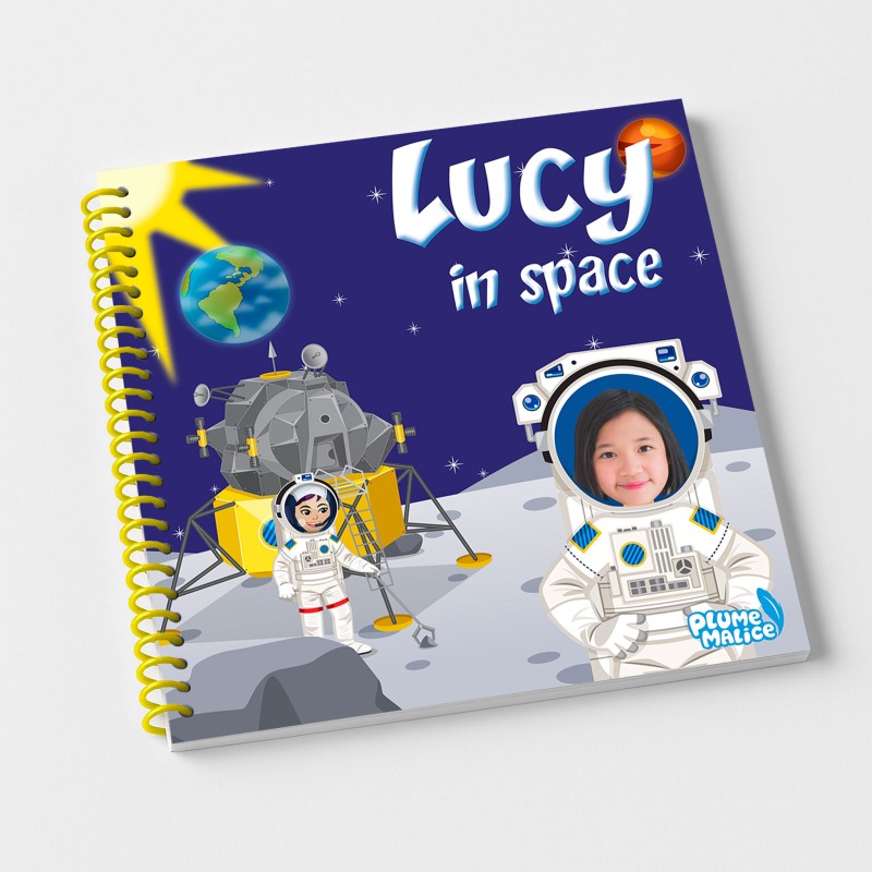 Personalised Space Book with Photo – Outer Space | Plume Malice