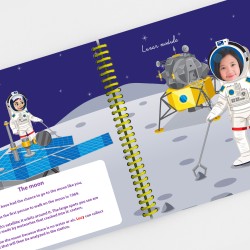 Personalised Space Book with Photo – Outer Space | Plume Malice