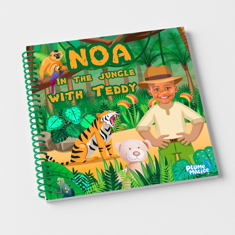 Personalized Stuffed Animal Jungle Book | With Photo and First Name