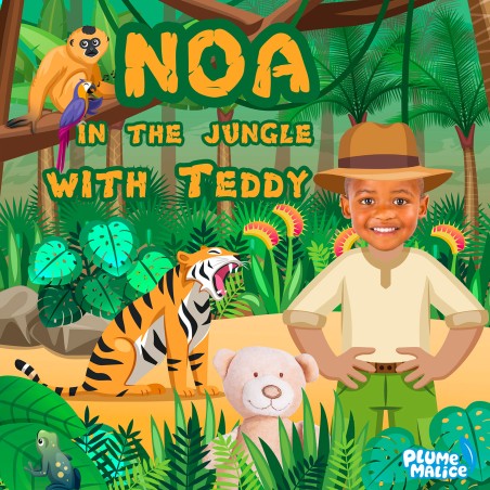 Personalized Stuffed Animal Jungle Book | With Photo and First Name