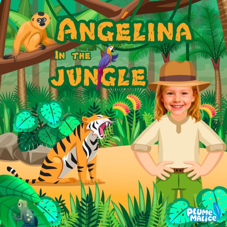 Personalized Jungle Kids Book | With Photo and First Name
