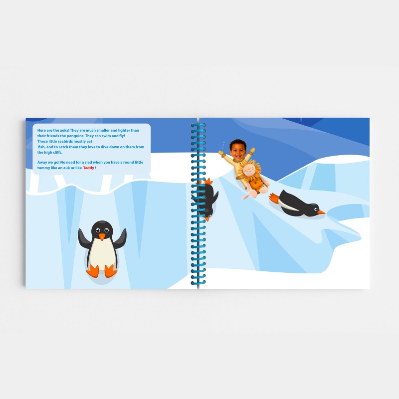 Personalized Stuffed Animal Arctic Book | With Photo and First Name