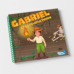 Livre enfant personnalisé Le temple perdu | Avec Photo et Prénom